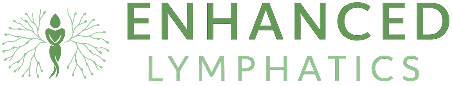 Enhanced Lymphatics logo with abstract figure.